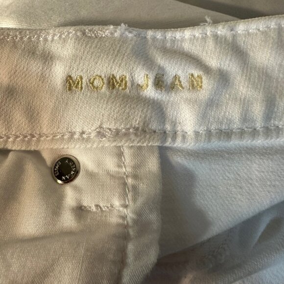 American Eagle Jeans Cream White Size 22 Regular Inseam 28 inches Mom Jean - Picture 12 of 13